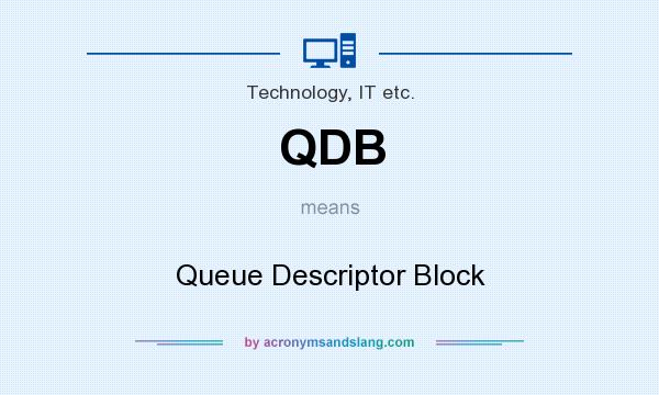 What does QDB mean? It stands for Queue Descriptor Block