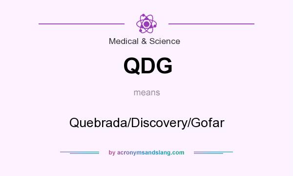 What does QDG mean? It stands for Quebrada/Discovery/Gofar