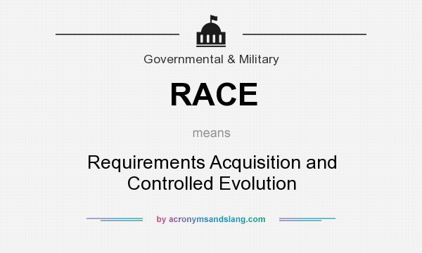 What does RACE mean? It stands for Requirements Acquisition and Controlled Evolution