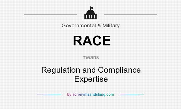 What does RACE mean? It stands for Regulation and Compliance Expertise