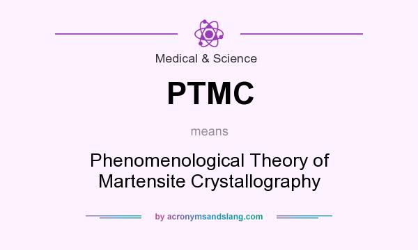 What does PTMC mean? It stands for Phenomenological Theory of Martensite Crystallography