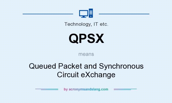 What does QPSX mean? It stands for Queued Packet and Synchronous Circuit eXchange