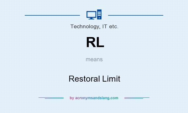 What does RL mean? It stands for Restoral Limit