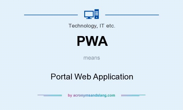 What does PWA mean? It stands for Portal Web Application