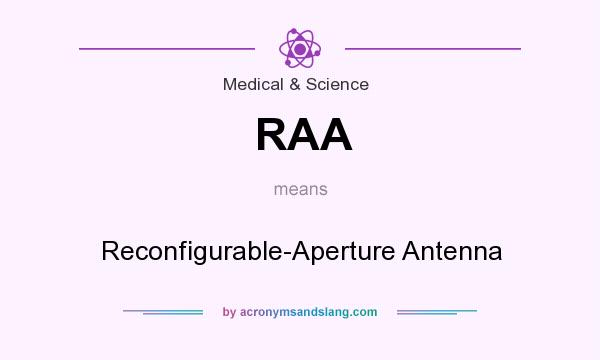 What does RAA mean? It stands for Reconfigurable-Aperture Antenna