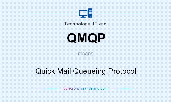 What does QMQP mean? It stands for Quick Mail Queueing Protocol