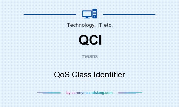 What does QCI mean? It stands for QoS Class Identifier