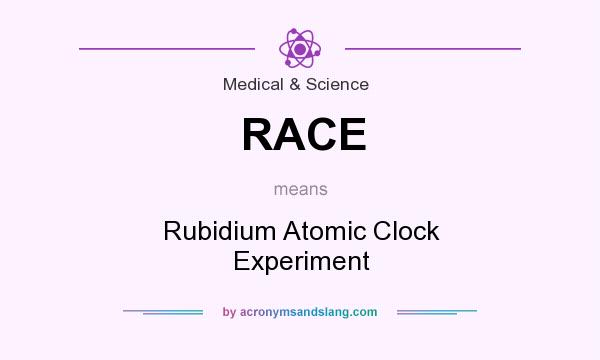 What does RACE mean? It stands for Rubidium Atomic Clock Experiment