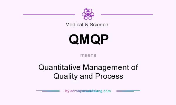 What does QMQP mean? It stands for Quantitative Management of Quality and Process