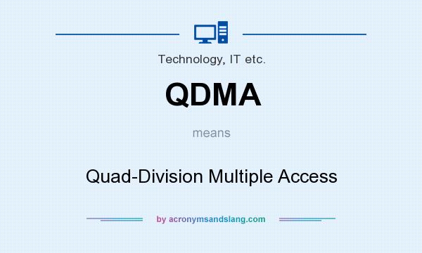 What does QDMA mean? It stands for Quad-Division Multiple Access