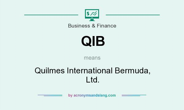 What does QIB mean? It stands for Quilmes International Bermuda, Ltd.