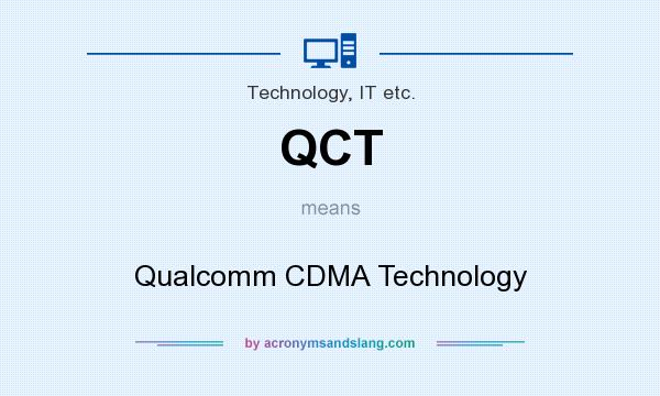 What does QCT mean? It stands for Qualcomm CDMA Technology