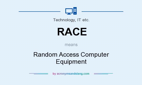 What does RACE mean? It stands for Random Access Computer Equipment