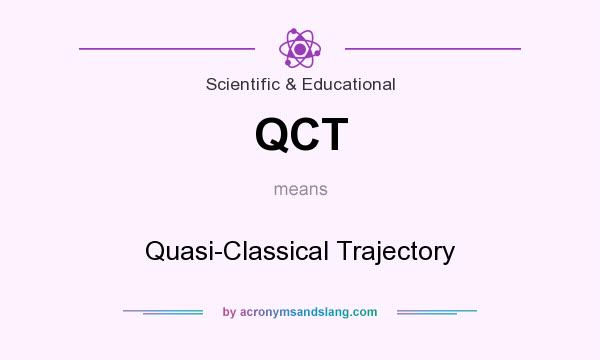 What does QCT mean? It stands for Quasi-Classical Trajectory
