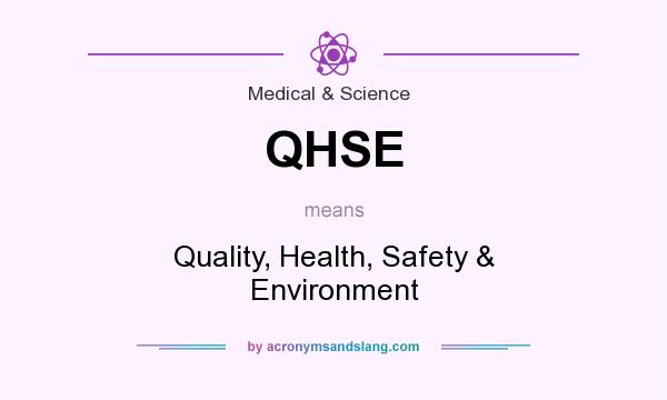 What does QHSE mean? It stands for Quality, Health, Safety & Environment