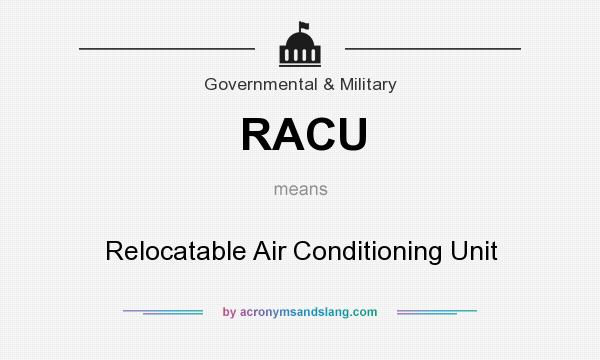 What does RACU mean? It stands for Relocatable Air Conditioning Unit