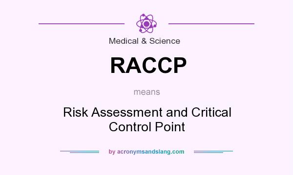 What does RACCP mean? It stands for Risk Assessment and Critical Control Point