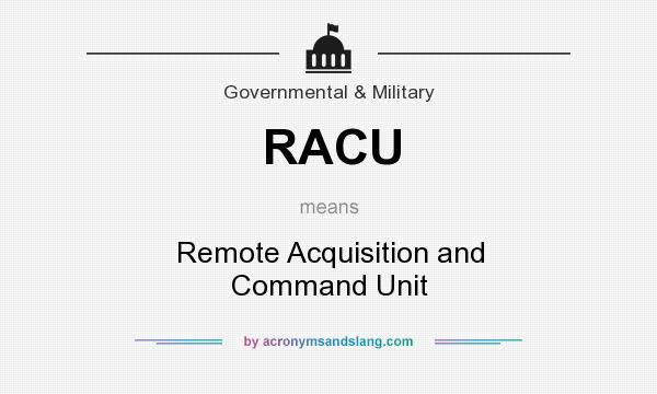 What does RACU mean? It stands for Remote Acquisition and Command Unit