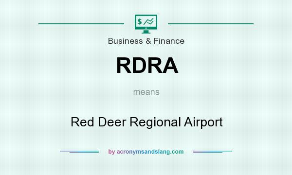 What does RDRA mean? It stands for Red Deer Regional Airport