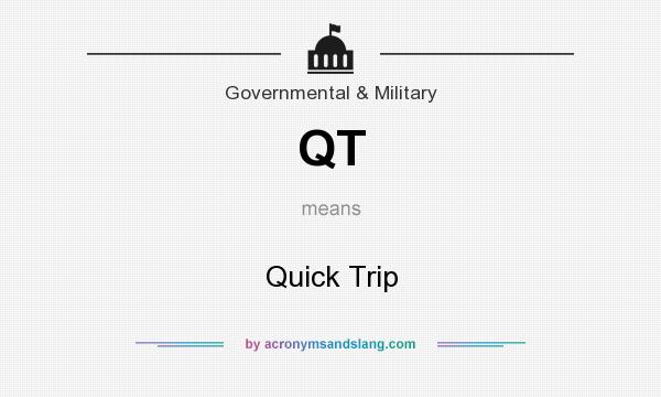 What does QT mean? It stands for Quick Trip