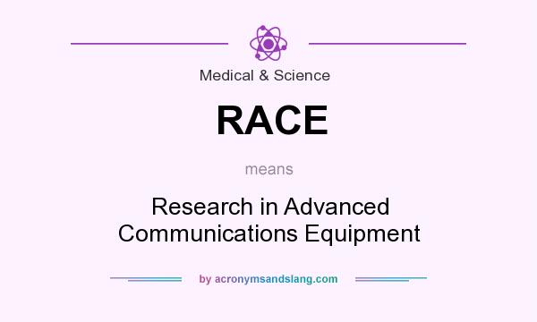 What does RACE mean? It stands for Research in Advanced Communications Equipment