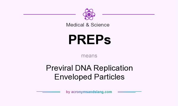 What does PREPs mean? It stands for Previral DNA Replication Enveloped Particles