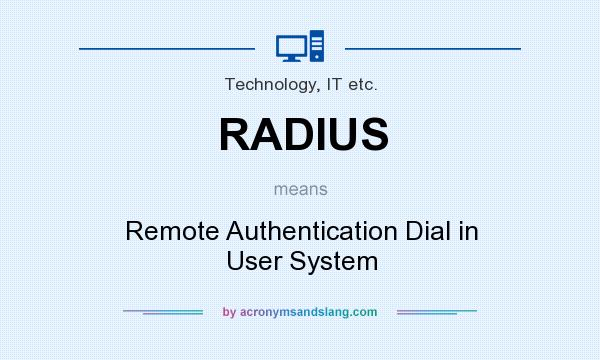 What does RADIUS mean? It stands for Remote Authentication Dial in User System