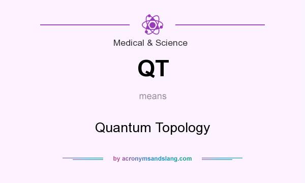What does QT mean? It stands for Quantum Topology