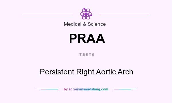 What does PRAA mean? It stands for Persistent Right Aortic Arch
