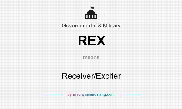What does REX mean? It stands for Receiver/Exciter