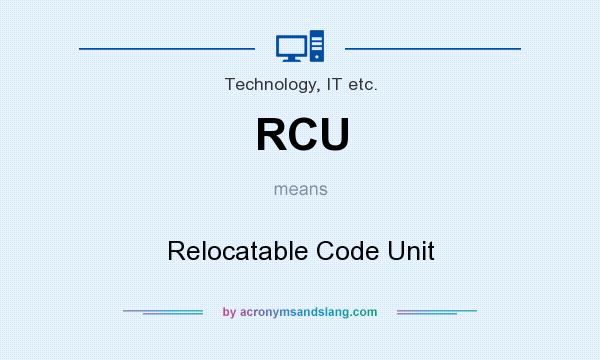 What does RCU mean? It stands for Relocatable Code Unit