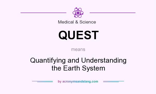 What does QUEST mean? It stands for Quantifying and Understanding the Earth System