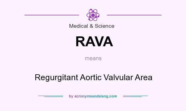 What does RAVA mean? It stands for Regurgitant Aortic Valvular Area