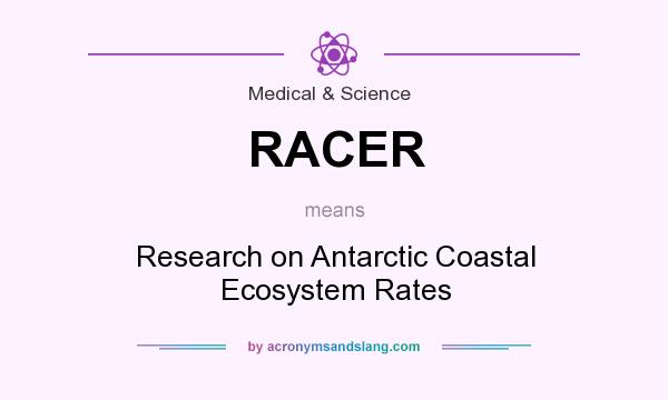 What does RACER mean? It stands for Research on Antarctic Coastal Ecosystem Rates