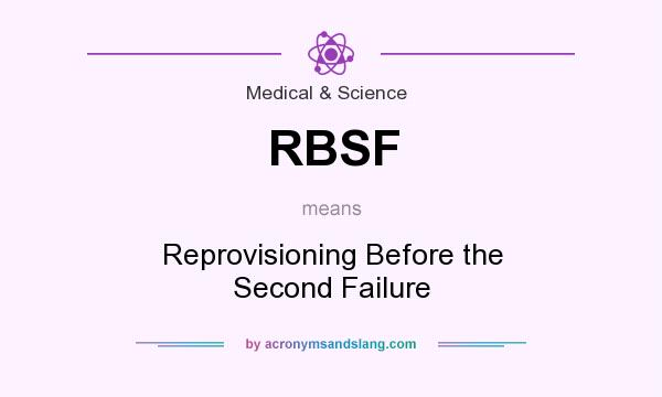 What does RBSF mean? It stands for Reprovisioning Before the Second Failure