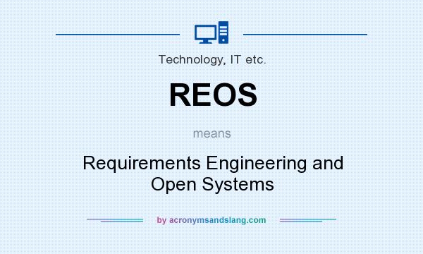 What does REOS mean? It stands for Requirements Engineering and Open Systems