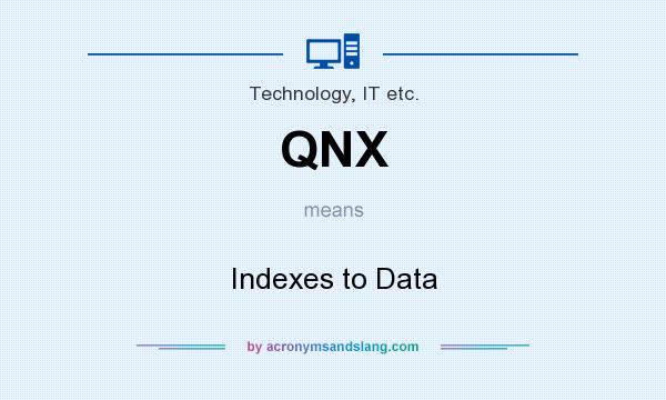 What does QNX mean? It stands for Indexes to Data
