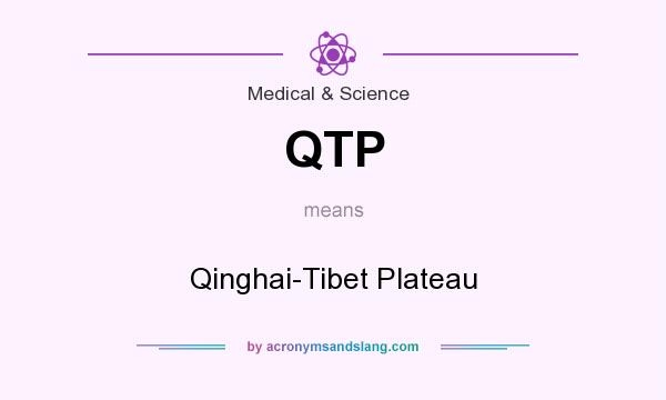 What does QTP mean? It stands for Qinghai-Tibet Plateau