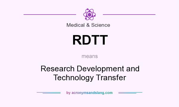 What does RDTT mean? It stands for Research Development and Technology Transfer