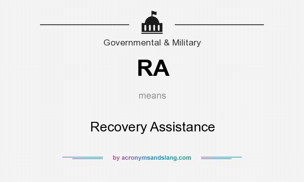 What does RA mean? It stands for Recovery Assistance