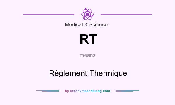 What does RT mean? It stands for Règlement Thermique