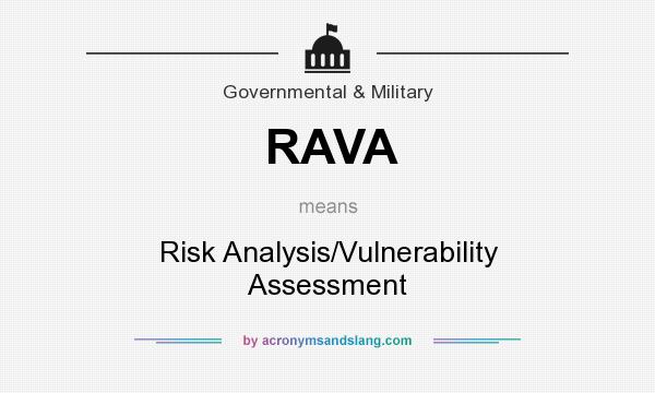 What does RAVA mean? It stands for Risk Analysis/Vulnerability Assessment