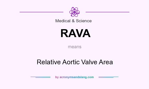 What does RAVA mean? It stands for Relative Aortic Valve Area