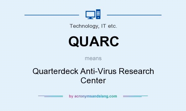 What does QUARC mean? It stands for Quarterdeck Anti-Virus Research Center