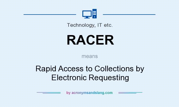 What does RACER mean? It stands for Rapid Access to Collections by Electronic Requesting