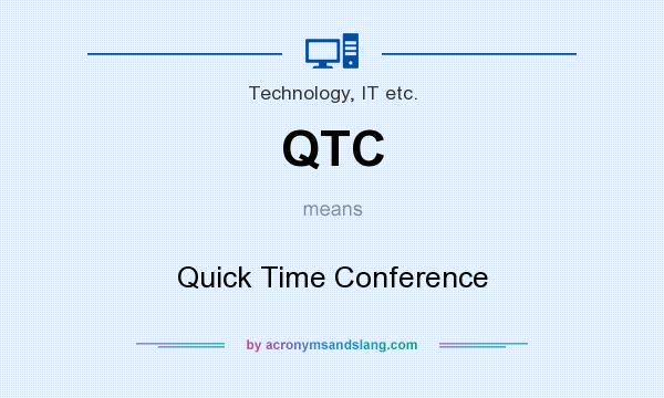What does QTC mean? It stands for Quick Time Conference