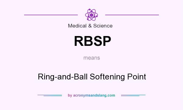 What does RBSP mean? It stands for Ring-and-Ball Softening Point
