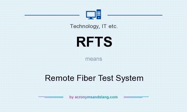 What does RFTS mean? It stands for Remote Fiber Test System