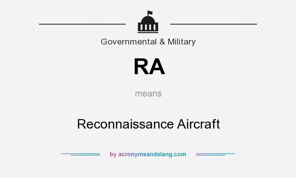 What does RA mean? It stands for Reconnaissance Aircraft