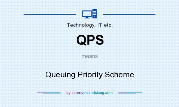 What does QPS mean? It stands for Queuing Priority Scheme